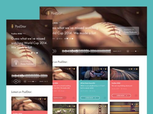 PodStar PSD Template