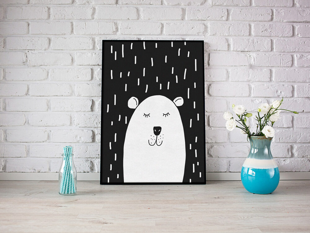 Poster Photo Frame Mockup Free PSD