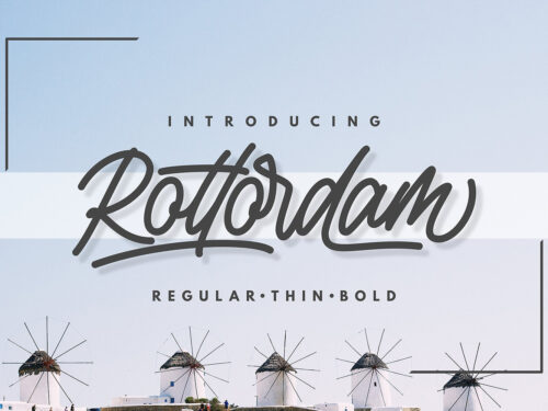 Rottordam Handlettering Font