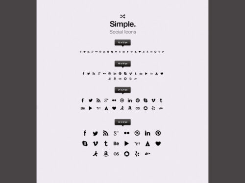 Simple Social Icons Vol1