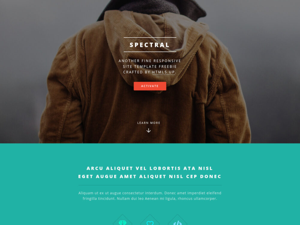 Spectral HTML Template