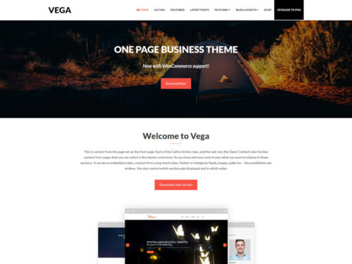 Vega: Multipurpose WordPress Theme