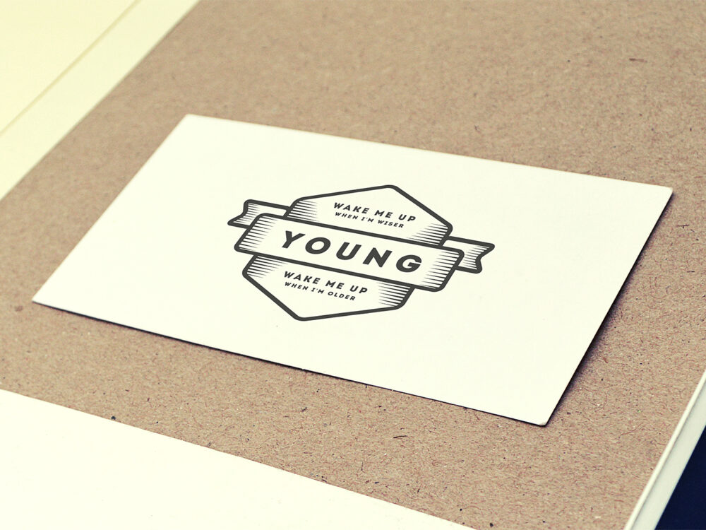 Vintage Logo Mockup PSD