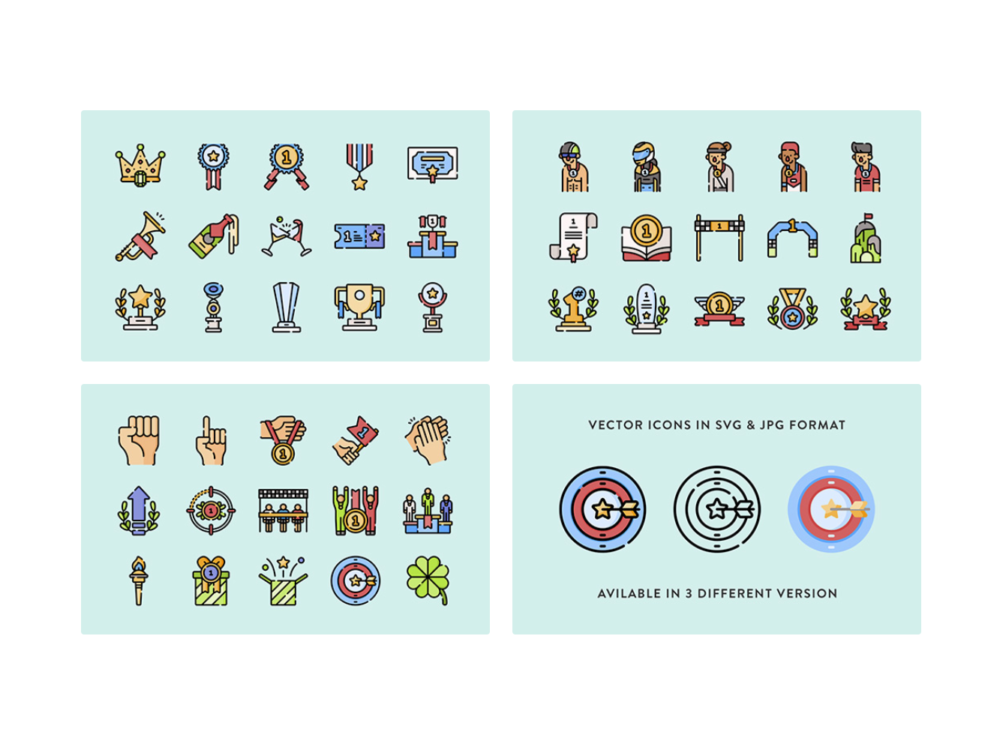 Winning Vector Icons