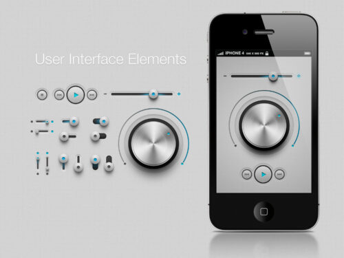 iPhone and iPad App UI-Kit PSD Vol1