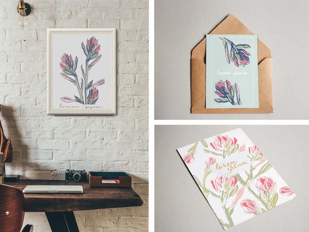 10 Free Floral Card Templates