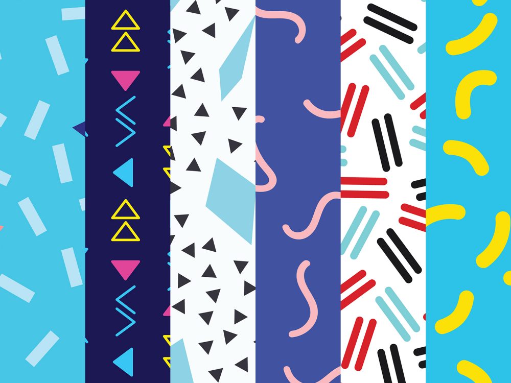 10 Memphis Style Patterns