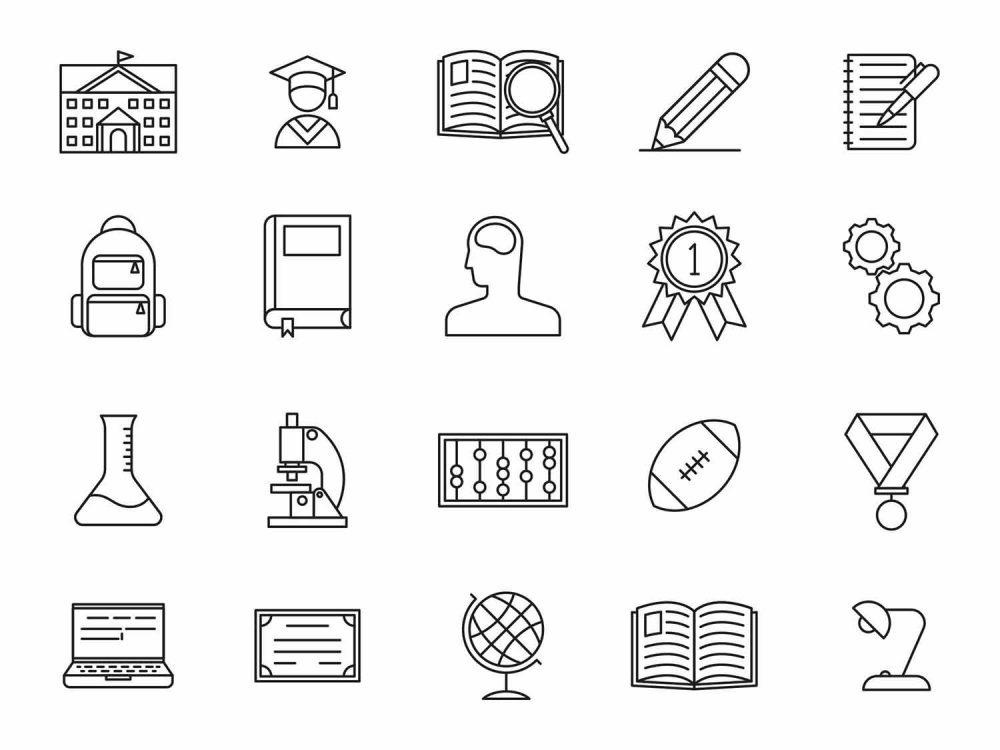 20 Free Education Vector Icons
