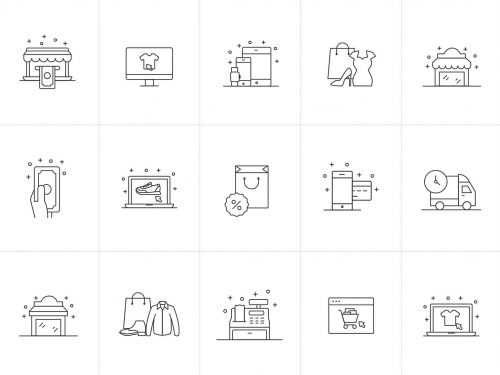 20 Free Shopping and E-commerce Vector Icons