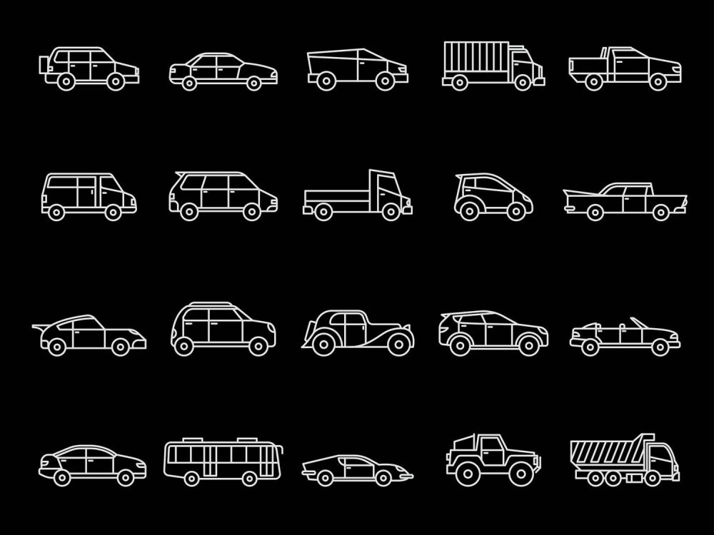 20 Free Vehicles Vector Icons