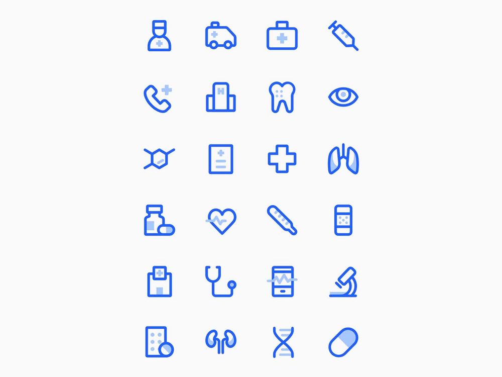 24 Free Vector Medical Icons