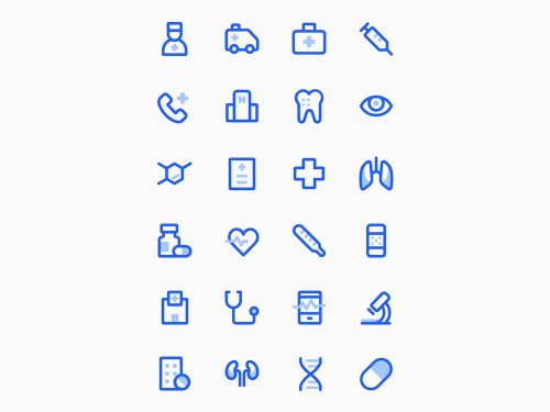 24 Free Vector Medical Icons