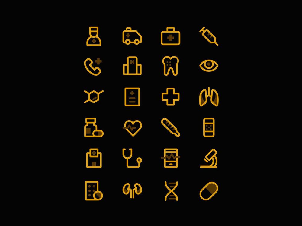 24 Free Vector Medical Icons