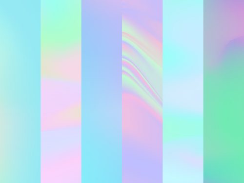 6 Iridescent Holographic Backgrounds