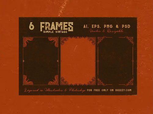 6 Vintage Frames
