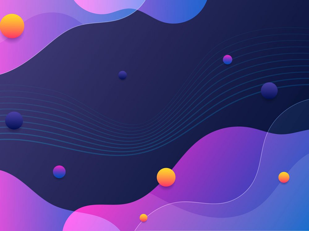 Abstract Background with Gradient Shapes