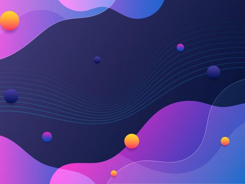 Abstract Background with Gradient Shapes