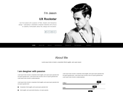 Best Free Creative Resume Template Winner