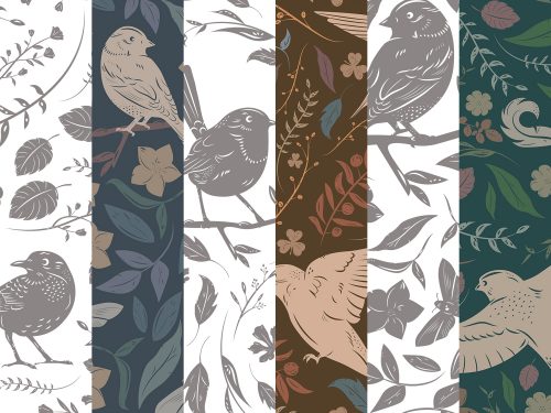 Birds & Blooms Patterns