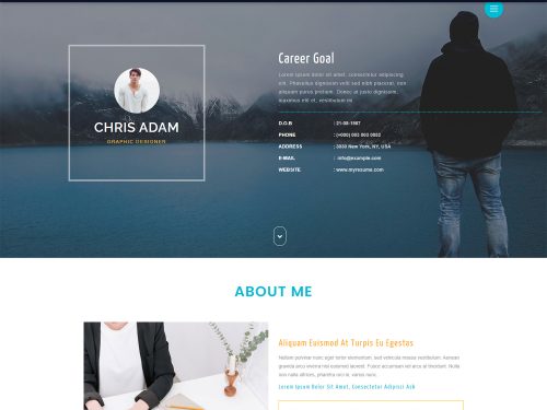 C Resume — Personal Website Template