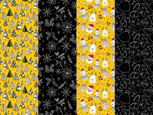 Christmas Decorative Seamless Patterns