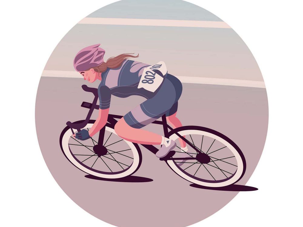 Cyclist Vector Illustration