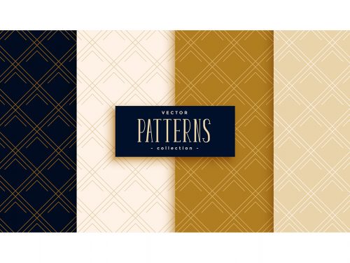 Diagonal Lines or Diamond Patterns Set