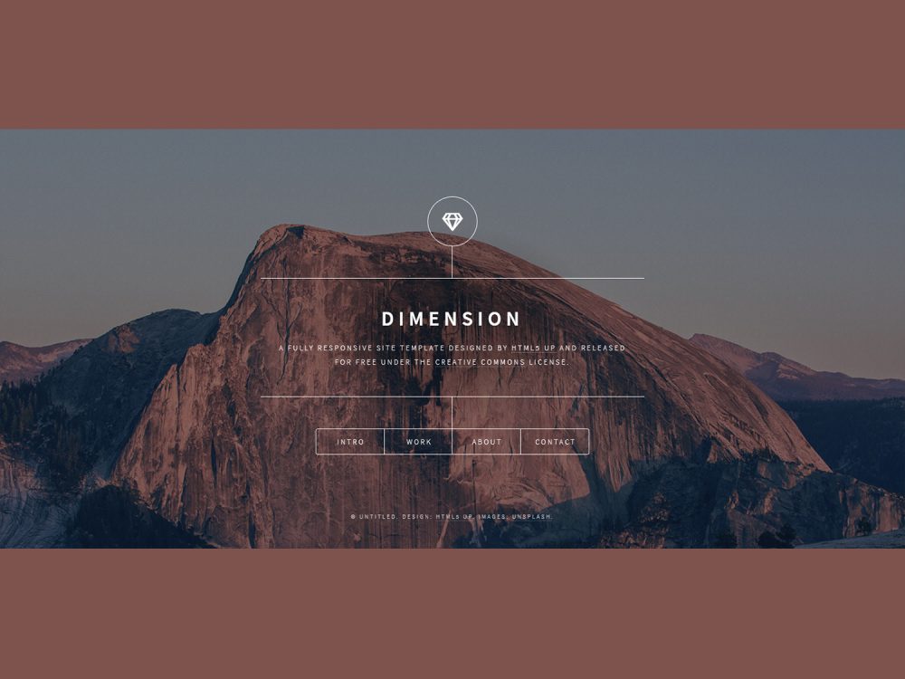 Dimension HTML Template