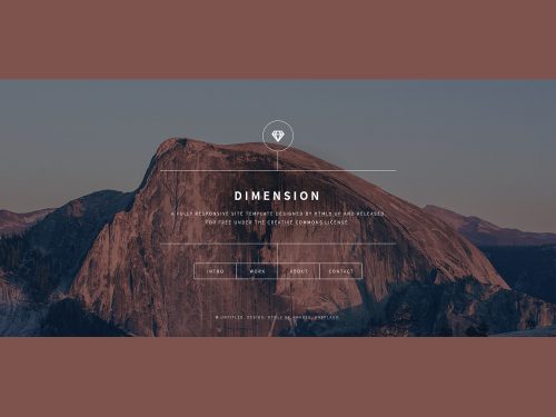 Dimension HTML Template