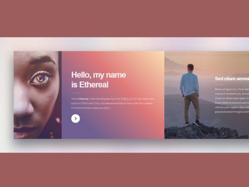 Ethereal Free Website Template