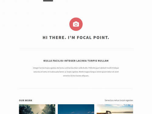 Focal Point HTML Template