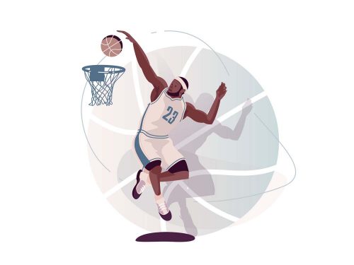 Free Basketball Player Illustration