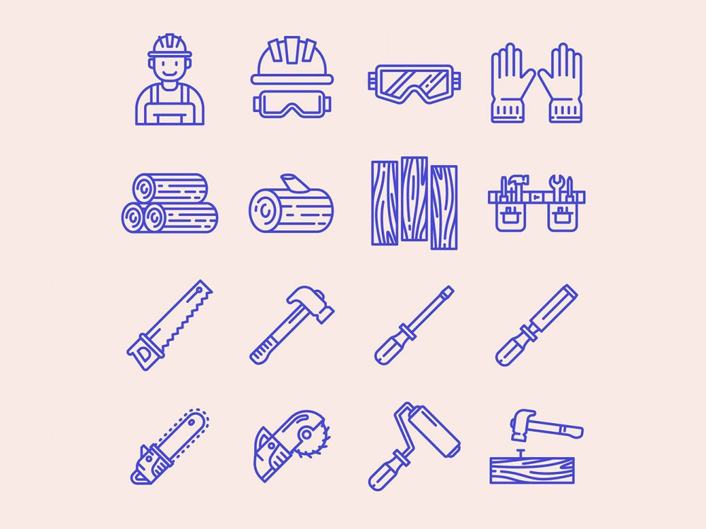 Free Carpenter Vector Icons