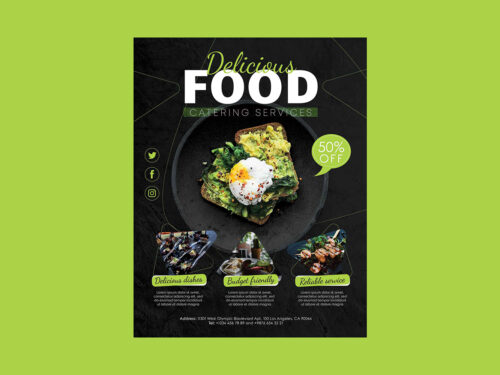 Free Catering Service Flyer Template