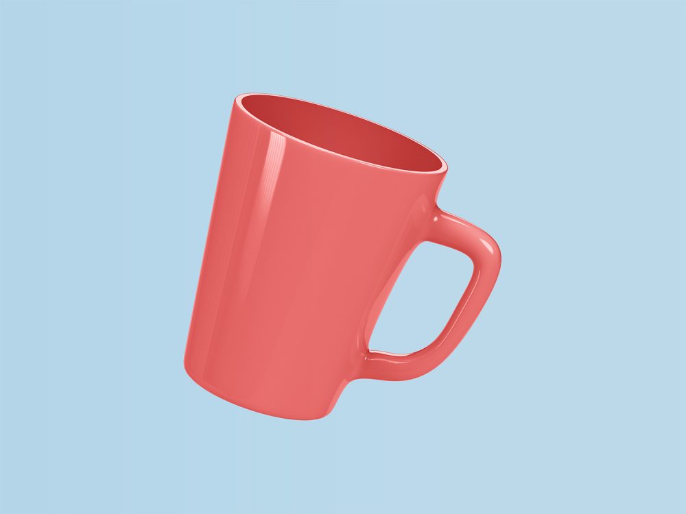 Free Ceramic Mug PSD Mockup