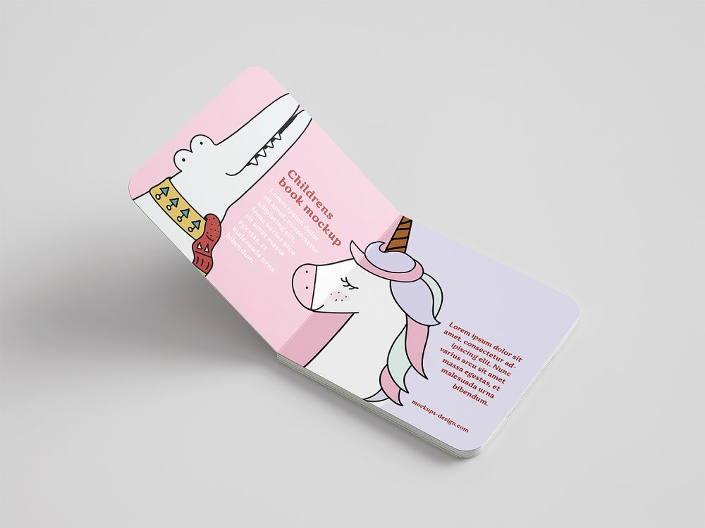 Free Children Book Mockup