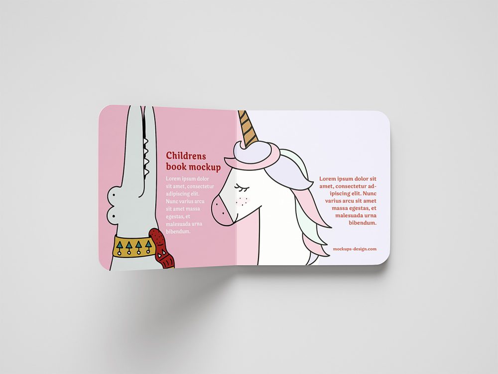 Free Children Book Mockup
