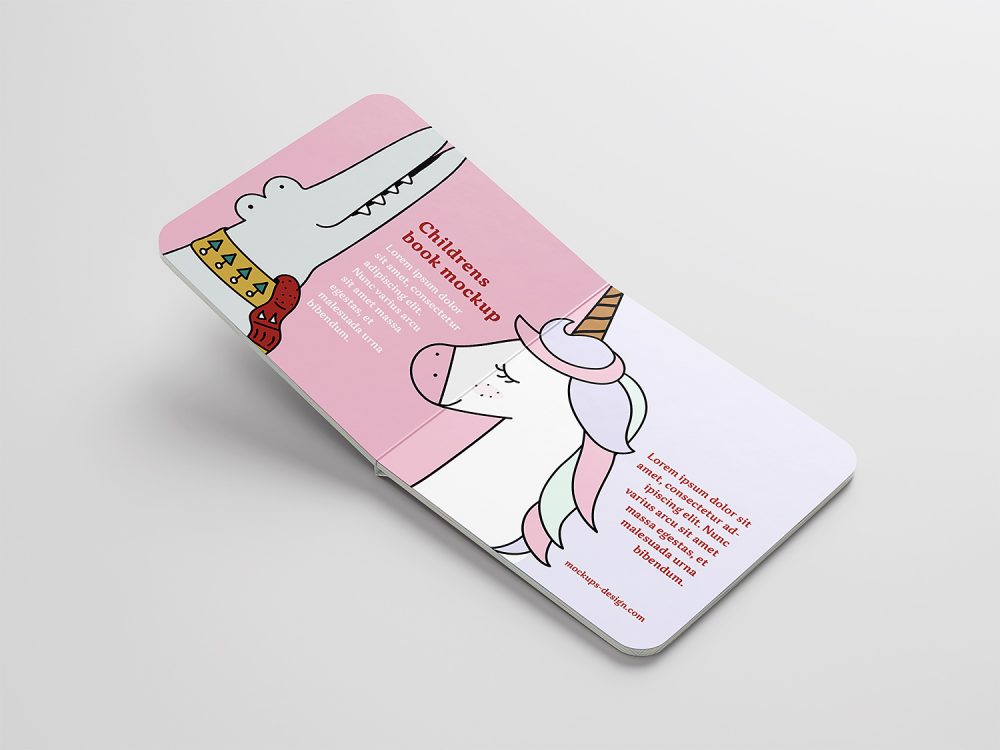 Free Children Book Mockup