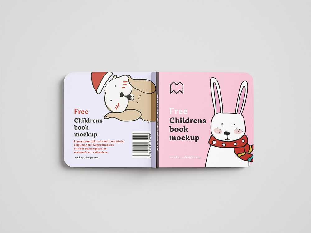 Free Children Book Mockup
