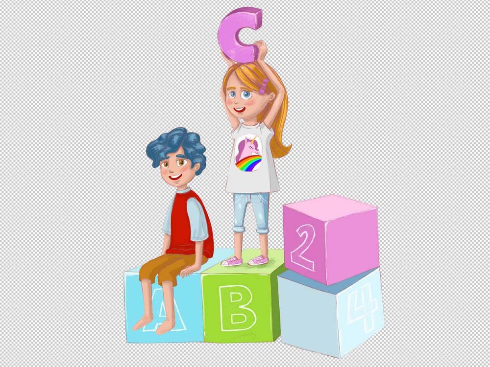 Free Children Education Illustration