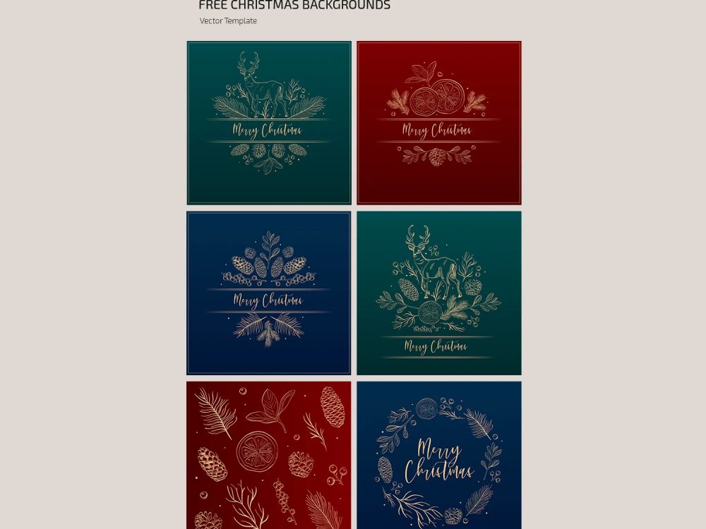 Free Christsmas Background Template