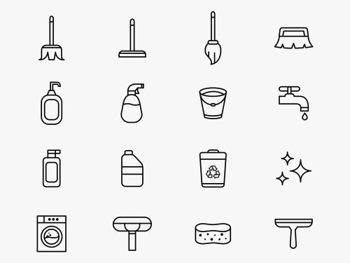 Free Cleaning Vector Icons