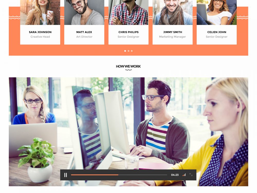 Free Elegant Single Page Website Template