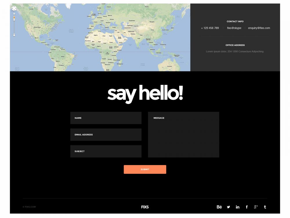 Free Elegant Single Page Website Template