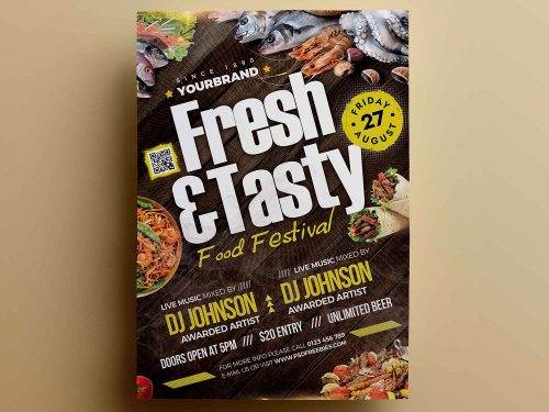 Free Food Festival Flyer Template