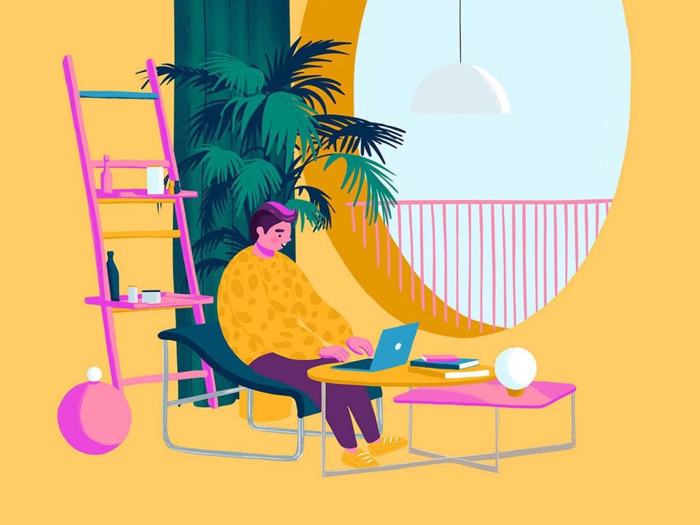 Free Freelance Work Illustration