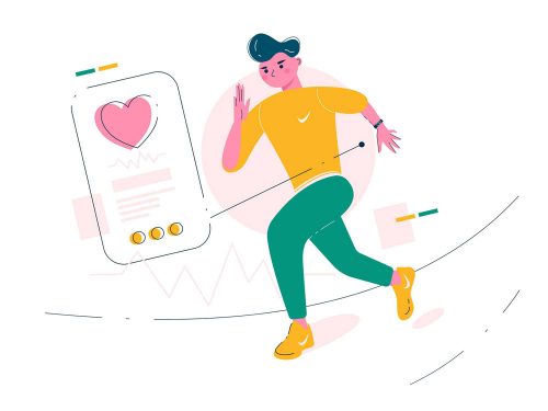 Free Heart Rate Monitor Watch Illustration