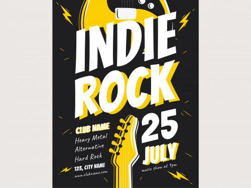 Free Indie Rock Flyer Template