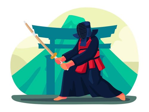 Free Kendo Vector Illustration