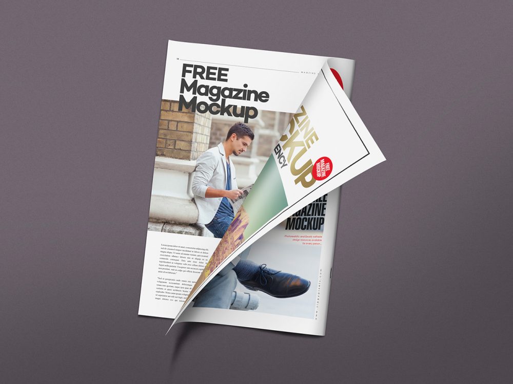 Free Magazine Mockup 01